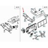 MERCEDES-BENZ GLK-KLASĖ X204 Oro įsiurbimo ventiliatorius Shtoud A2045000355 Naujas originalus