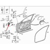 Mercedes Benz MB S-CLASS W220 Priekinės Kairės Durys Stabdžių Patikros Diržas A2207200016 NAUJAS ORIGINALUS