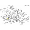 Mercedes Benz "Mercedes A124 CE Cabrio" sulankstomas įdubimas originalus A12477800558412