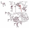 Mercedes Benz Originalus Mercedes (98-10) oro siurblio patikros vožtuvas dešinėje OEM w163 w203 w208 w210 w211