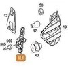 Mercedes Benz Originalus Mercedes GL W164 kairysis N/S galinio žibinto lizdas A1648200377 OEM