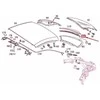 Mercedes Benz SL 280 300 350 Palaikymas Originalus A2307900304