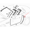 Mercedes-Benz SLK R172 B kolonėlės dešinysis sandariklis originalus A1726310298