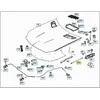 Mercedes-Benz Variklio Dangčio Statramstis SLC 250 SLK 250 Originalus A1729800064