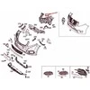 Mercedes Benz Vito W447 priekinio kairiojo bamperio sustiprinimas originalus A44788002169051