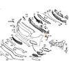 Mercedes-Benz W205 priekinio bamperio dešinysis tvirtinimo bėgis originalus A2058850921
