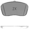 Meyle TOYOTA PEUGEOT OPEL stabdžių trinkelių rinkinys, diskinis stabdys SU001B3530 1673597480 1678168280