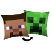 "Minecraft" dvipusė pagalvėlė - Steve/Creeper (40x40cm)