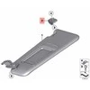 NAUJA OEM BMW 5 6 7 F10 F11 F13 F01 F02 F04 Saulės užuolaidos kabliuko laikiklis 51167227034