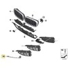 NAUJA OEM Originali BMW X6 F16 Priekinis Bamperis M Apdaila Grotelės Kairė 51118056535