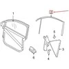 NAUJA OEM PORSCHE CAYENNE 9PA PRIEKINĖ KAIRĖ DURŲ LANGO KANALAS 95553143101 ORIGINALI