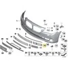 NAUJA OEM Priekinė Buferio Kairė Apatinė Grotelė BMW 7 Serija F01 F02 2008-2012