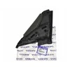 NAUJA OEM VOLVO S80 MK2 PRIEKINĖ KAIRĖ DURŲ VEIDRODŽIO KORPUSO GUMOS JUOSTA 31297260 ORIGINALI