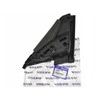 NAUJA OEM VOLVO S80 MK2 PRIEKINĖ KAIRĖ DURŲ VEIDRODŽIO KORPUSO GUMOS JUOSTA 31297260 ORIGINALI