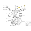 Naujas BMW E36 M3 S50 Z3 3.2 termostato korpuso O-žiedas 11531317588