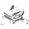 BMW Priekinio Dešinės Sėdynės Apdaila X5 G05 X6 G06 Originalus 52107497988