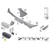 Naujas OEM BMW 5 serijos F10 F11 LCI radiatoriaus inksto aliuminio matinė grotelė 7412326