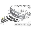 Naujas originalus BMW 4 serijos M Sport priekinis bamperio numerio laikiklis 8054576 OEM