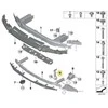 Naujas originalus BMW 5 6 7 serijos priekinis bamperis vertikalus sujungimas kairysis 7357179 OEM
