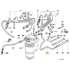 Naujas originalus BMW 5' E34 1990-1996 kuro tiekimo vamzdis 2244454 OEM