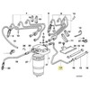 Naujas originalus BMW 5' E34 1990-1996 kuro tiekimo vamzdis 2244454 OEM