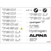 Naujas originalus BMW 7 serijos E65 745D bagažinės ženklelis emblema logotipas 7148197 OEM
