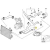 NAUJAS ORIGINALUS BMW E39 2.5d 3.0d AUŠINIMO SISTEMOS VANDENS ŽARNOS VAMZDIS 11537785018