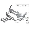 Naujas originalus BMW F48 X1 14-17 priekinis M Sport buferis traukimo kablio akies dangtelis 8072810 OEM