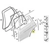 Naujas originalus BMW X5 F15 M F85 galinis išorinis durų sandariklis - kairysis 7305545 OEM