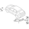 Naujas originalus BMW X6 serijos galinis bamperis dešinysis rūko žibinto atšvaitas 7187220 OEM