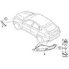 Naujas originalus BMW X6 serijos galinis bamperis dešinysis rūko žibinto atšvaitas 7187220 OEM