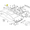 Naujas originalus BMW Z3 E36 kabrioletas trečios juodos stabdžių šviesos dangtelio apdaila 8410754 OEM
