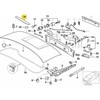 Naujas originalus BMW Z3 E36 kabrioletas trečios juodos stabdžių šviesos dangtelio apdaila 8410754 OEM