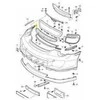 Naujas originalus Porsche 911 Turbo 07-09 priekinis viršutinis bamperio oro groteles 9975753278001C