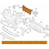 Naujas originalus PORSCHE Cayenne 958 (11-18) priekinis bamperio centrinis groteles be ACC OEM