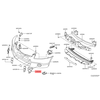 Nissan Qashqai Priekinis Bumperio Įdėklas 2007 2013 Originalus 62257BT01A