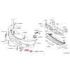 Nissan Qashqai Priekinis Bumperio Įdėklas 2007 2013 Originalus 62257BT01A