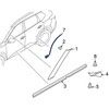 Nissan Rogue 2021-2024 Nissan 828386RA0B Galinės dešinės ratų arkos apdailos sandariklis
