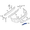 Nissan Sentra Galinio Stiklo Rėmo Dekoracija Originalus 850703YU0A
