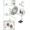 NUOVO BMW 1 E81 POSTERIORE FRENO A DISCO SINISTRA 34216855001 ORIGINALE