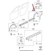 OEM LAND ROVER DISCOVERY L319 GALINIS DEŠINIS DURŲ APDAILOS ELEMENTAS DGP000145PCL ORIGINALUS