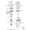 OEM LAND ROVER FREELANDER 2 L359 GALINIS ŠOKO AMORTIZATORIAUS IZOLIATORIUS LR006984 ORIGINALUS