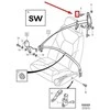 OEM VOLVO S60 MK1 PRIEKINIŲ KAIRĖS SĖDYNĖS DIRŽO PASIRINKIMO VARTAI LHD 39873712 NAUJA