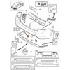 OEM VOLVO S60 MK2 GALINIS BUFERIS TRAUKIMO KABLIUKO DANGTELIS 39802591 ORIGINALUS