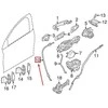 OEM VOLVO S60 MK2 PRIEKINIŲ DURŲ UŽRAKTŲ LAIDAS 31299892 ORIGINALUS