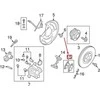 OEM VOLVO S90 MK2 GALINIS DISKO STABDŽIŲ KALADĖLĖS RINKINYS 31665837 ORIGINALUS
