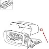 OEM VOLVO XC60 MK1 PRIEKINIŲ KAIRĖS DURŲ VEIDRODŽIO KAPOTĖLIS R-DESIGN 30733519 ORIGINALAS