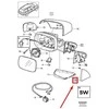 OEM VOLVO XC90 MK1 PRIEKINIŲ KAIRĖS VIDINĖS DURŲ VEIDRODŽIO APDAILA ŽIEDAS 30766263 NAUJAS