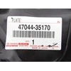 Originali OEM Toyota 47044-35170 vairuotojo galinė būgno stabdžių laikiklio plokštė
