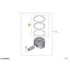 Originalus BMW 3 serijos E46 N40 N42 remonto rinkinys 1x stūmoklio žiedai OEM 11257506409